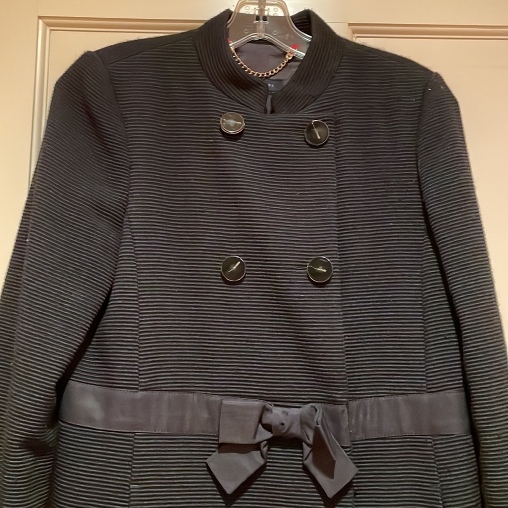Marc Jacobs - Coat - Wool - Black - Black and Gold Snaps - size S